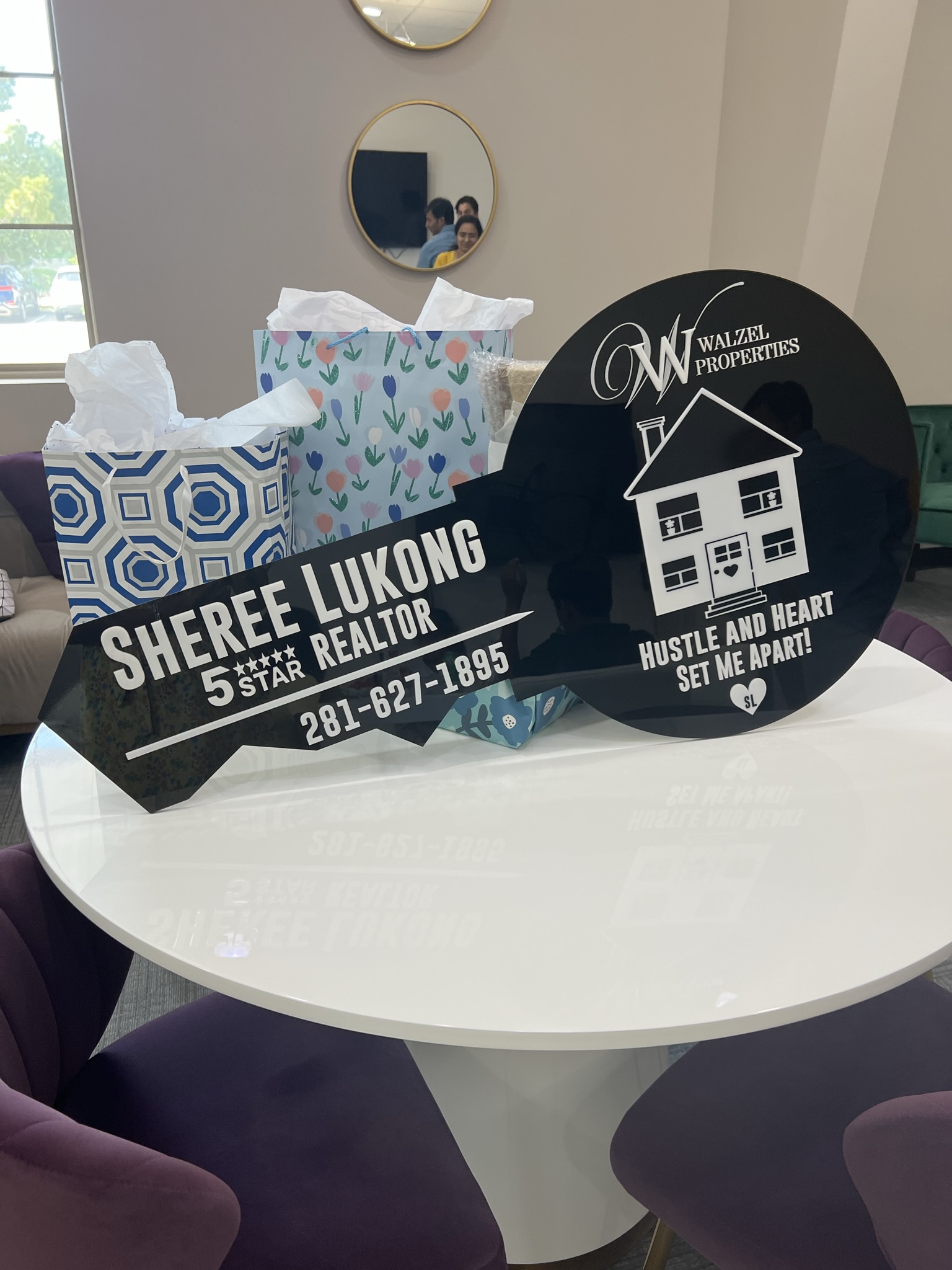 Engraved acrylic award