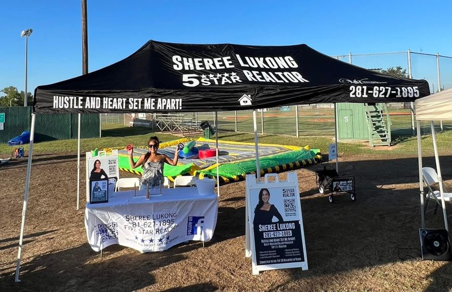 Branded event tent canopy